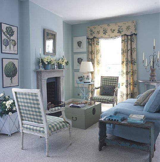 Traditional Blue Living Room Fresh Blue and White Traditional Meets Country Living Room