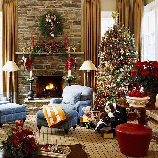 Traditional Christmas Living Room Awesome 10 Christmas Color Schemes Christmas Decoration Ideas