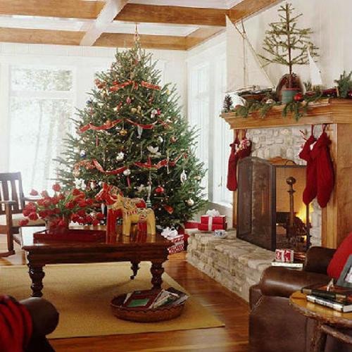 Traditional Christmas Living Room Beautiful Merry Christmas Decorating Ideas for Living Rooms and Fireplace Mantels