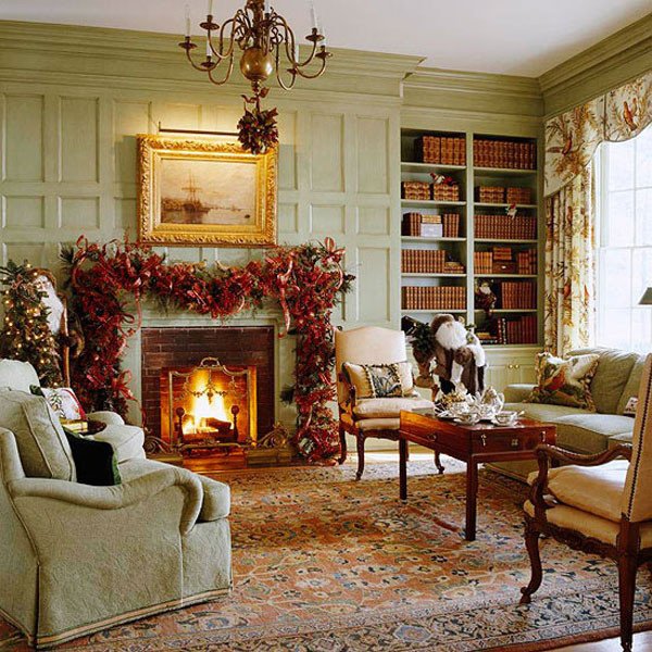 35 Unique Traditional Christmas Living Room