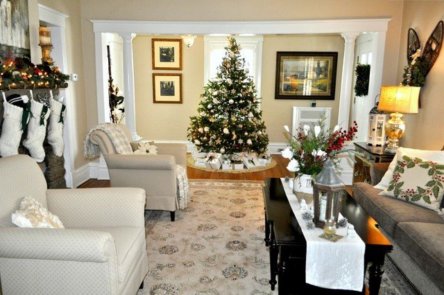 Traditional Christmas Living Room Lovely Christmas 2012 Traditional Living Room New York by Elite Staging and Redesign Llc