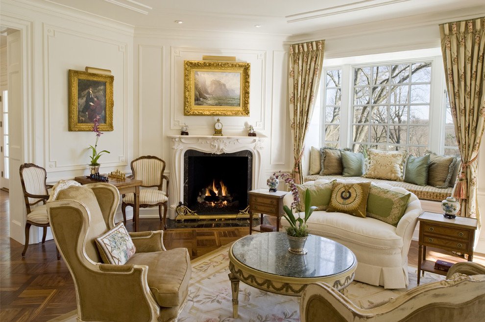 Traditional Draperies Living Room Elegant How to solve the Curtain Problem when You Have Bay Windows