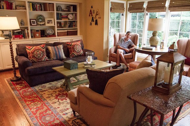 Traditional Eclectic Living Room Beautiful Eclectic Colonial Home