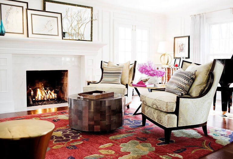 Traditional eclectic living room