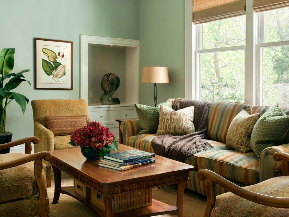 Traditional Green Living Room Beautiful 23 Green Wall Designs Decor Ideas for Living Room