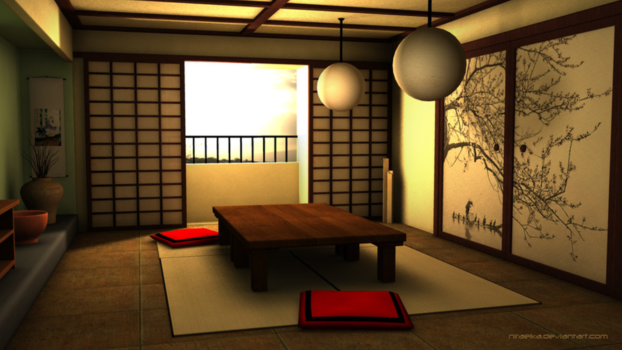 Traditional Japanese Living Room Elegant 3d Traditional Japanese Room by Niraeika On Deviantart