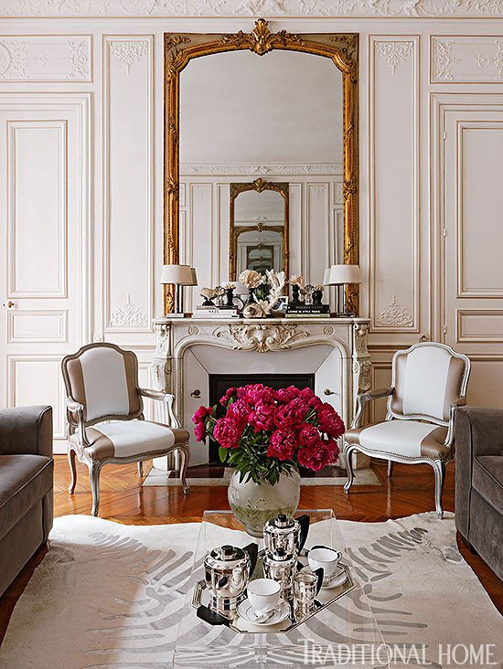 Traditional Living Room Apartment Unique Colorful and Romantic Paris Apartment