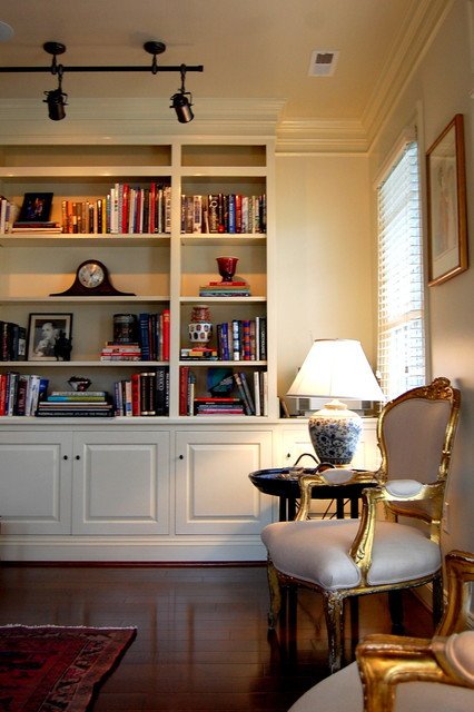 Traditional Living Room Bookcases New Custom Built In Bookcase Traditional Living Room Richmond by Leslie Stephens Design