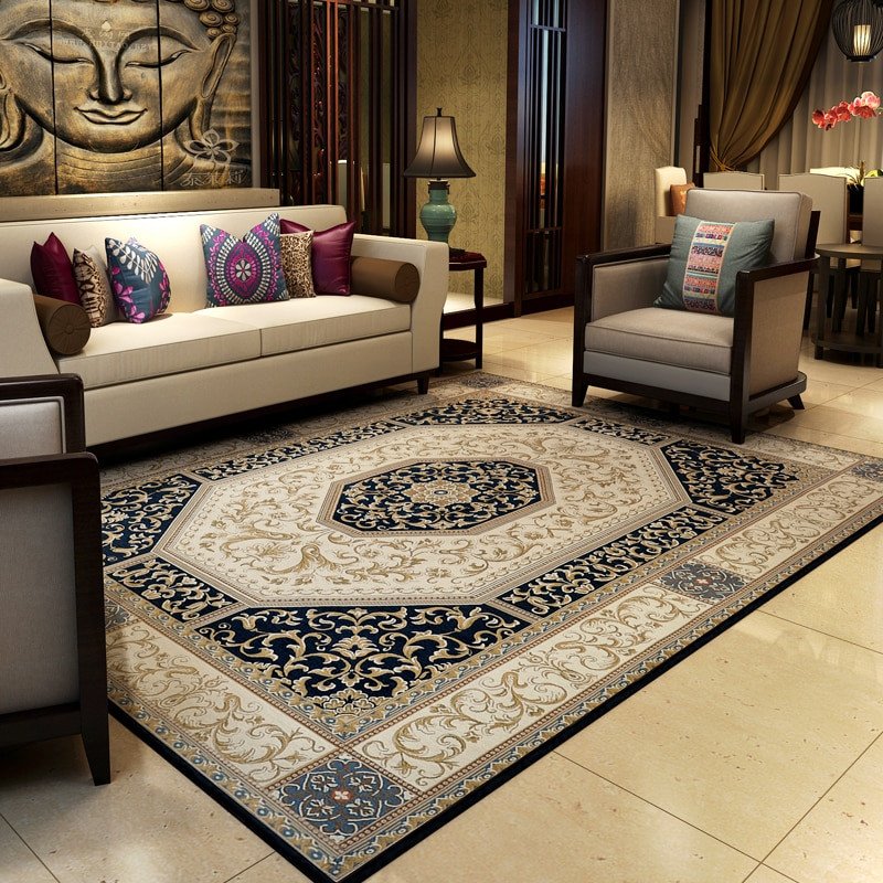 Traditional Living Room Carpets Luxury Traditional Chinese Vintage Rugs and Carpets for Home Living Room Classic Bedroom Floor Mat