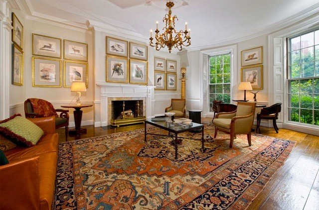 Traditional Living Room Carpets Unique Rug Installations Traditional Living Room San Francisco by Serapi Rug Gallery