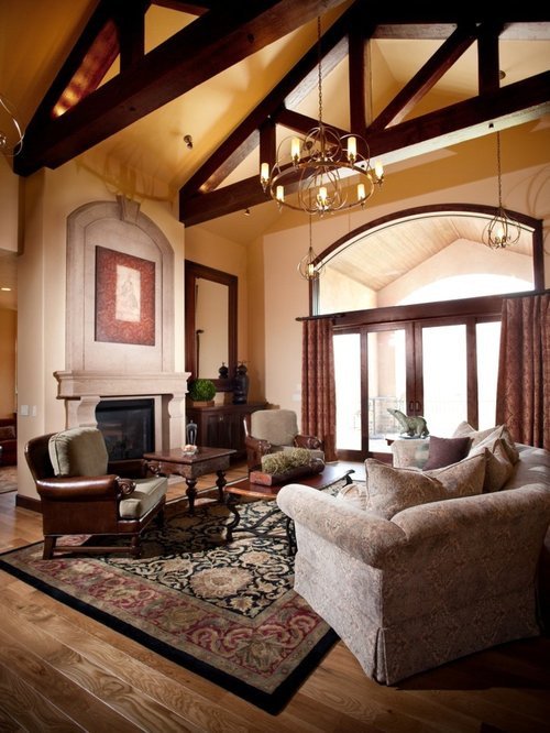 Traditional Living Room Ceiling Awesome Cathedral Ceiling with Exposed Beams Home Design Ideas Remodel and Decor