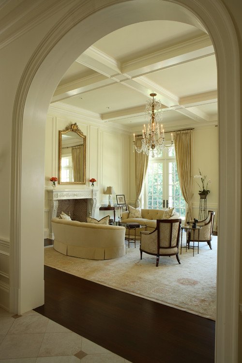 Traditional Living Room Ceiling Luxury Paula Grace Designs