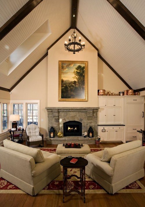 Traditional Living Room Ceiling Luxury Should Cathedral Ceilings Be the Same Color as the Walls or A Lighter Shade