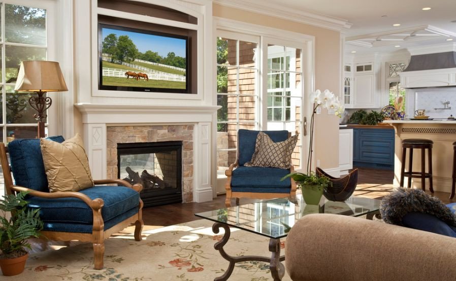 Traditional Living Room Fireplace Inspirational Traditional Living Room Furniture Arranged Around Fireplace Home Decorating Trends Homedit