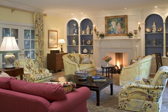 Traditional Living Room Fireplace Unique formal Living Room with Fireplace Traditional Living Room Philadelphia by Meadowbank Designs