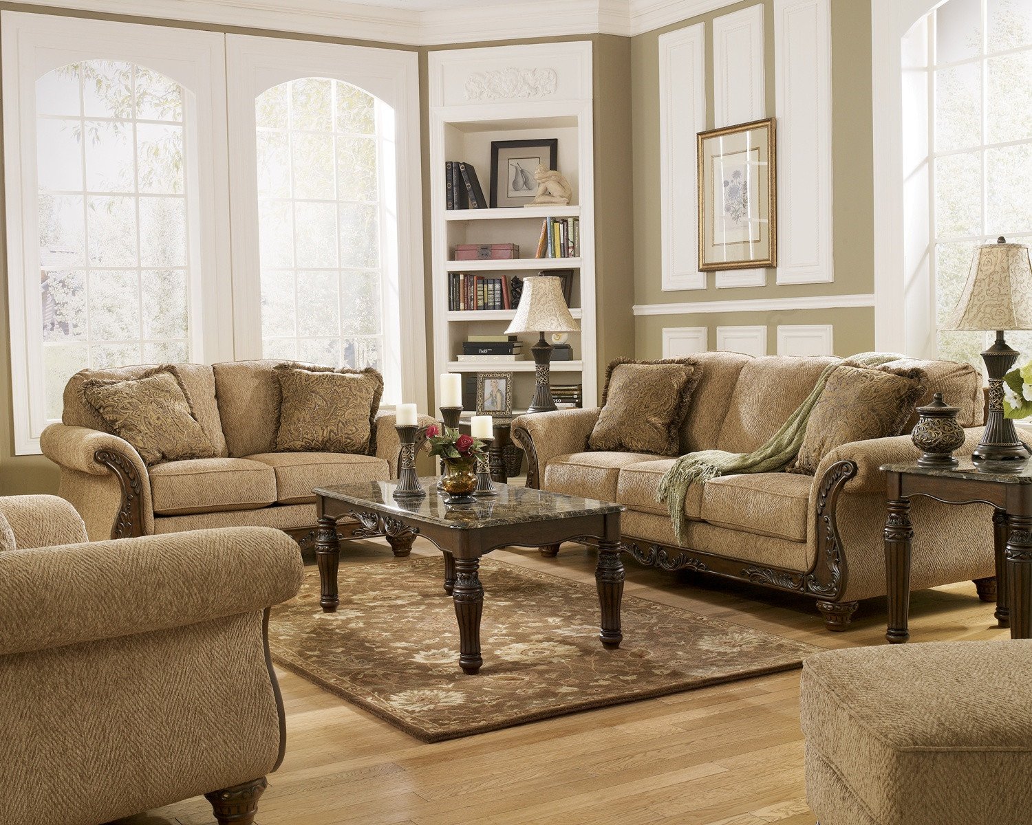 Traditional Living Room Furniture Fresh Cambridge Amber Traditional Living Room Furniture Set Wood Accent