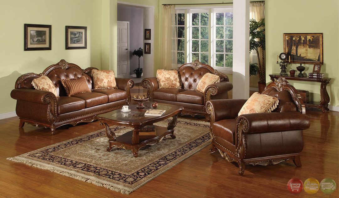 Traditional Living Room Furniture Luxury Beth Traditional Medium Wood formal Living Room Sets with Carved Accents Rpcmo88