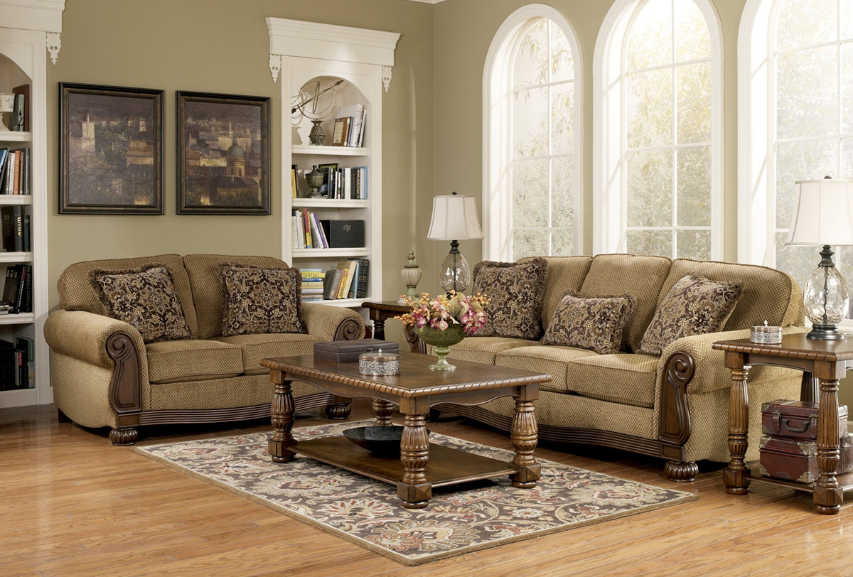 Traditional Living Room Furniture Unique Lynnwood Traditional Living Room Furniture Set by ashley