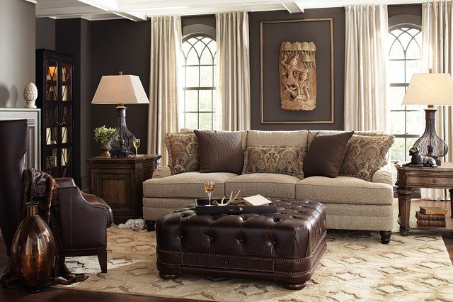 Traditional Living Room Gray Inspirational Dark Gray Walls In Neutral Living Room Traditional Living Room Houston by Star Furniture