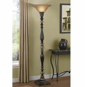 Traditional Living Room Lamps Inspirational Floor Lamps for Living Room torchiere Indoor Uplight Traditional Bronze Glass