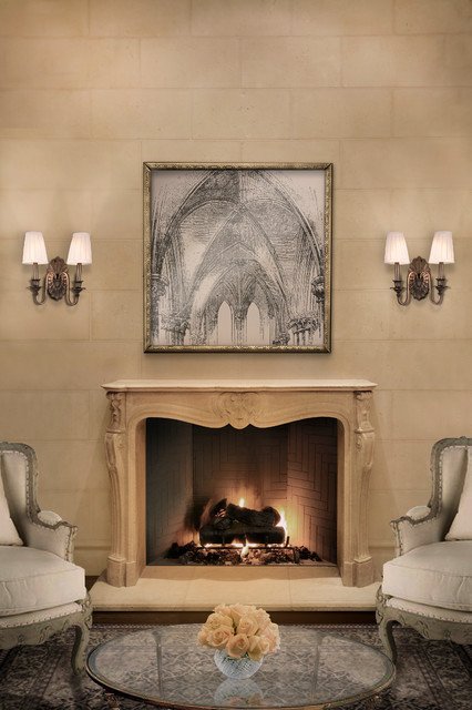 Traditional Living Room toronto Lovely Versailles Mantel Traditional Living Room by Tartaruga Design Inc