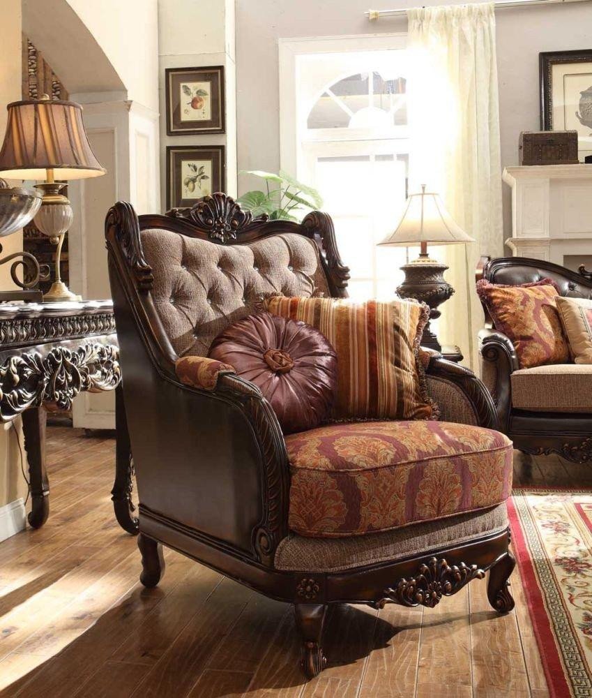 Traditional Living Room Upholstered Chairs Beautiful Homey Design Hd 3630 Traditional Upholstered Living Room sofa Chair