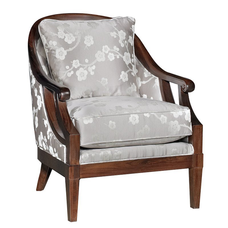 Traditional Living Room Upholstered Chairs Best Of Melody Gray Floral Upholstered Traditional Accent Chair