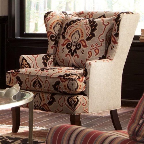 Traditional Living Room Upholstered Chairs Lovely Craftmaster Accent Chairs Traditional Upholstered Wing Chair with Track Arms and Exposed Wood