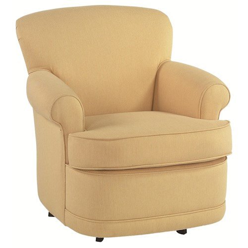Traditional Living Room Upholstered Chairs Luxury Braxton Culler Accent Chairs Traditional Upholstered Swivel Chair with Round Accent Arms