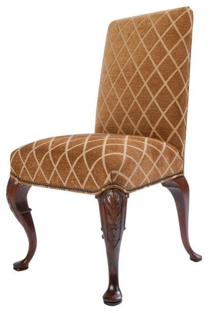 Traditional Living Room Upholstered Chairs New Full Upholstered Queen Anne Style Side Chair Traditional Armchairs and Accent Chairs