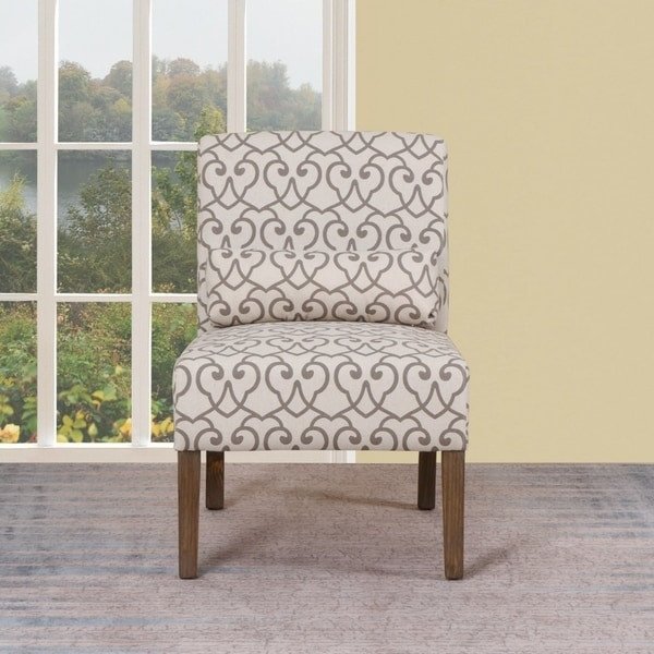 Traditional Living Room Upholstered Chairs New Shop Traditional Beige Upholstered Living Room Slipper Chair Free Shipping today Overstock