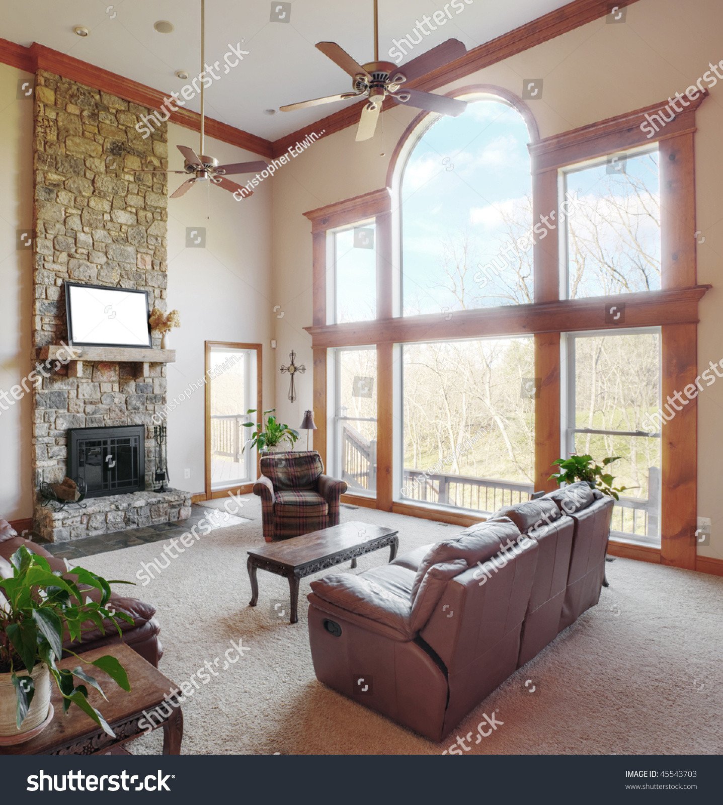 Traditional Living Room Windows Elegant Traditional Living Room Interior High Ceiling Stock Shutterstock