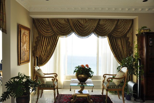 Traditional Living Room Windows New Drapery Curtains and Window Coverings Traditional Living Room by Stanton Interiors