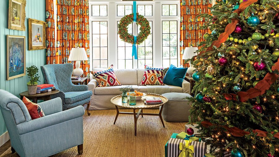 Tree Decor for Living Room Beautiful Our Favorite Living Rooms Decorated for Christmas southern Living