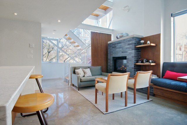 Urban Contemporary Living Room Lovely My Houzz Urban tower Contemporary Living Room toronto by andrew Snow Graphy