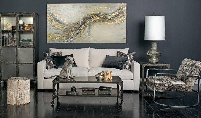 Urban Contemporary Living Room Lovely Urban Oasis Miller sofa Vote Cream Contemporary Living Room Houston by High Fashion Home