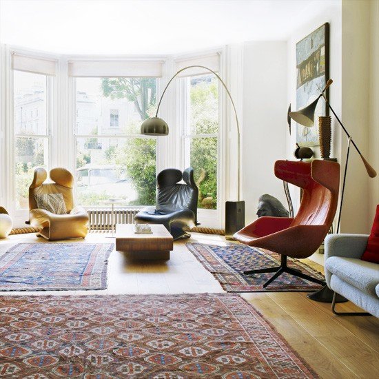 Vintage Contemporary Living Room New Modern Retro Living Room