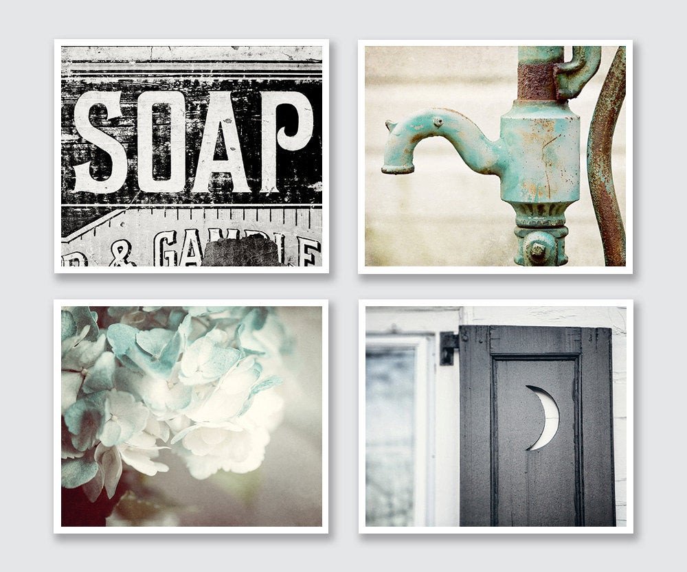 Wall Art for Bathroom Decor Elegant Rustic Bathroom Decor Set Of 4 Prints or Canvas Art Bathroom