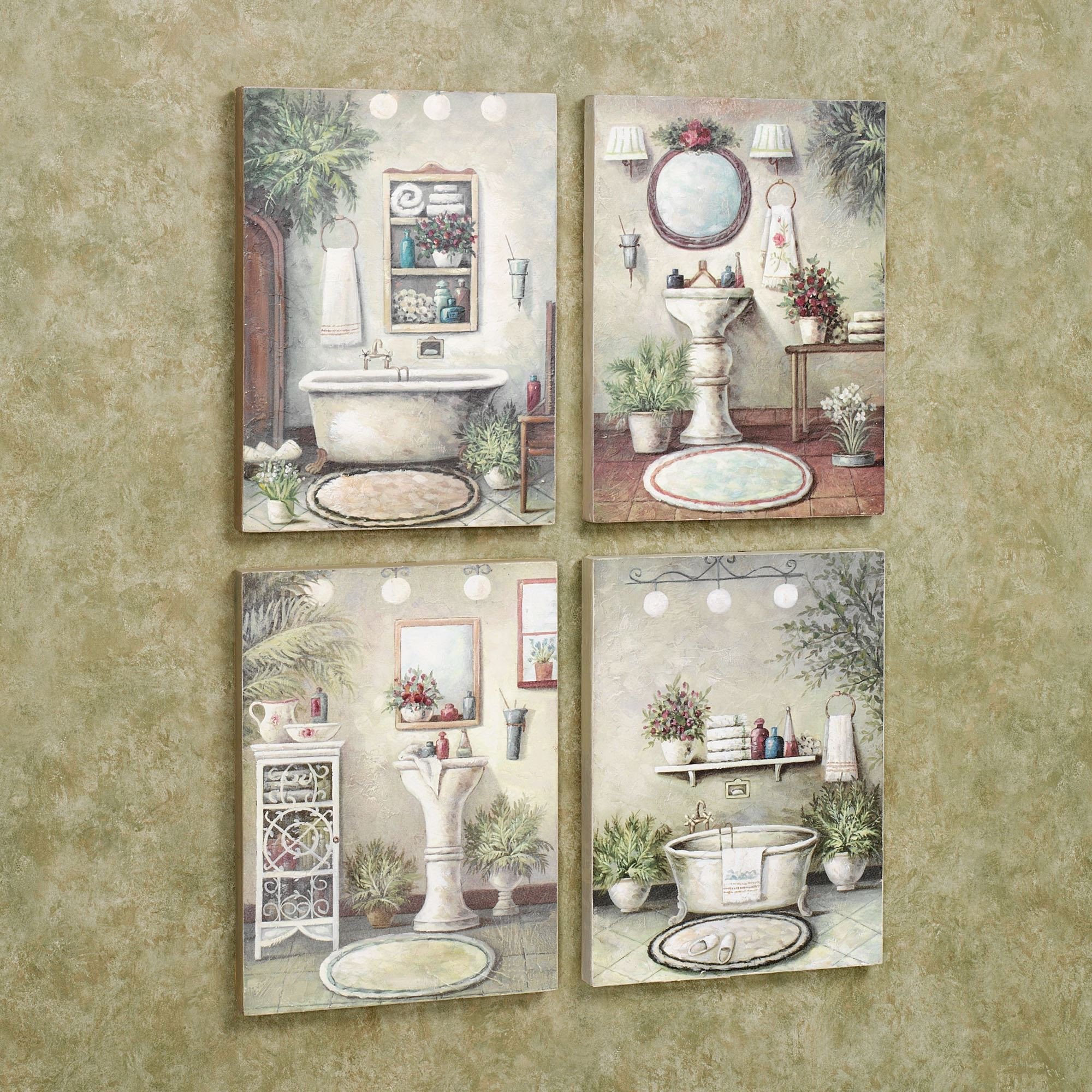 Wall Art for Bathroom Decor Lovely Bathroom Bliss Wooden Wall Art Plaque Set