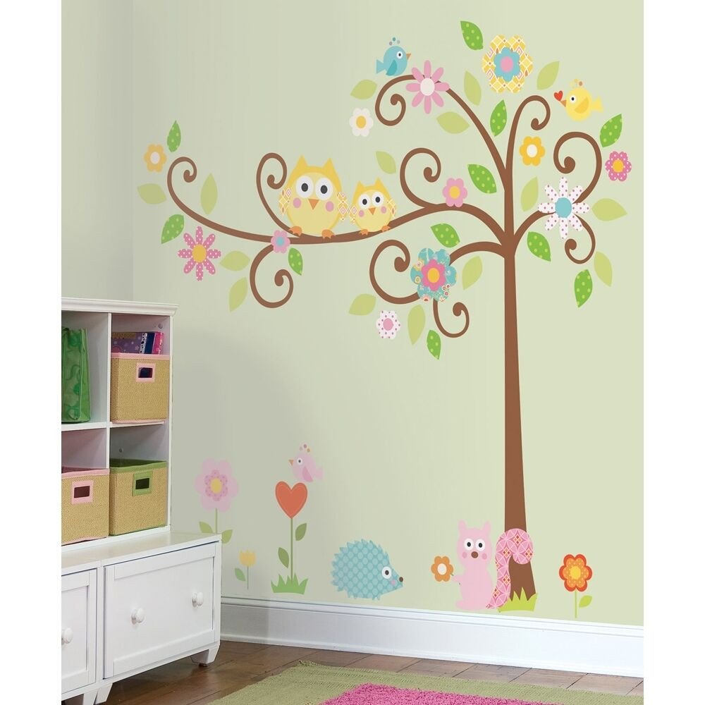 Wall Decor for Baby Room Best Of New Giant Scroll Tree Wall Decals Baby Nursery Stickers Kids Bedroom Decor