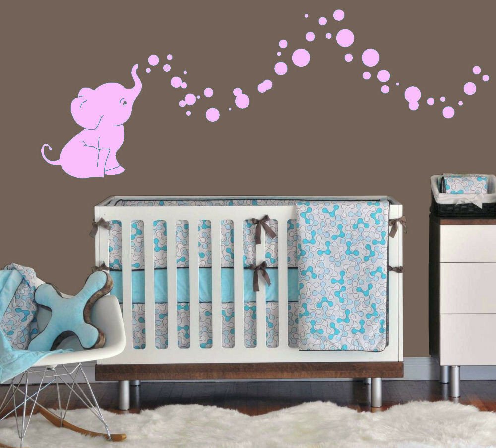 Wall Decor for Baby Room Luxury Elephant Bubbles Baby Wall Decal Vinyl Wall Nursery Room Decor 15 Colors