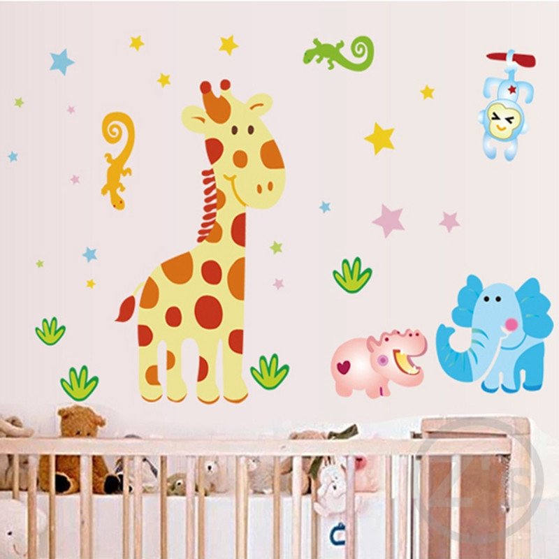 Wall Decor for Baby Rooms Inspirational Cartoon Giraffe Wall Stickers for Nursery Baby Room Wallpaper Babies Wall Decor Children Room