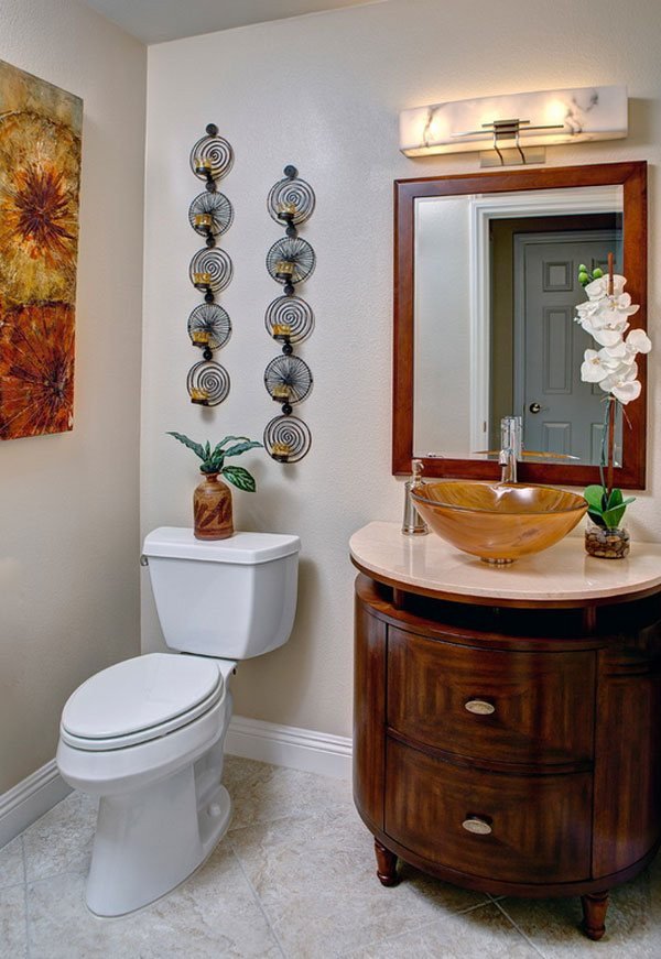 22 Eclectic Ideas of Bathroom Wall Decor