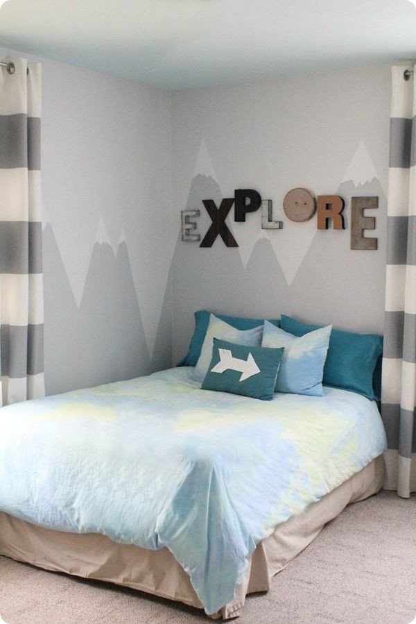 Wall Decor for Boys Room Awesome A Mountain Mural for the Little Explorer Wall Treatments