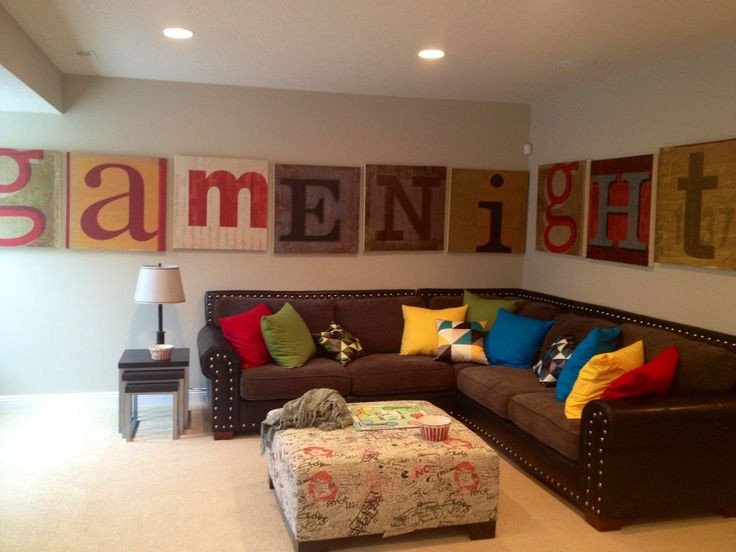 Wall Decor for Family Room Inspirational Fun Family Room