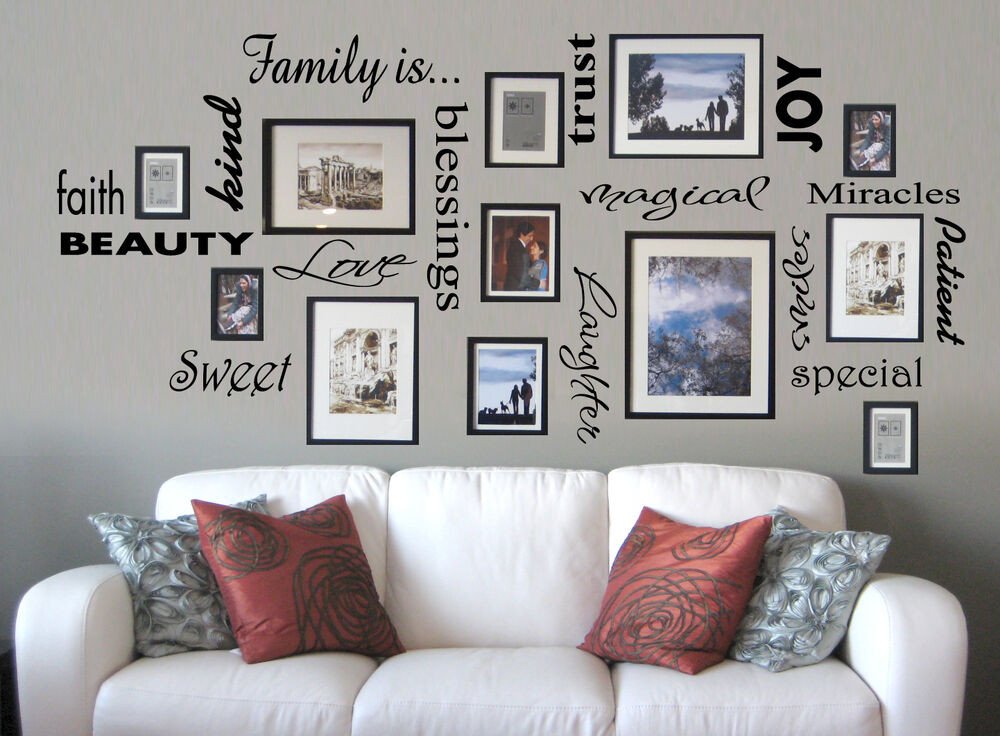 Wall Decor for Family Rooms Awesome Vinyl Lettering Family is Sticky Word Quote Wall Art Decor Family Room