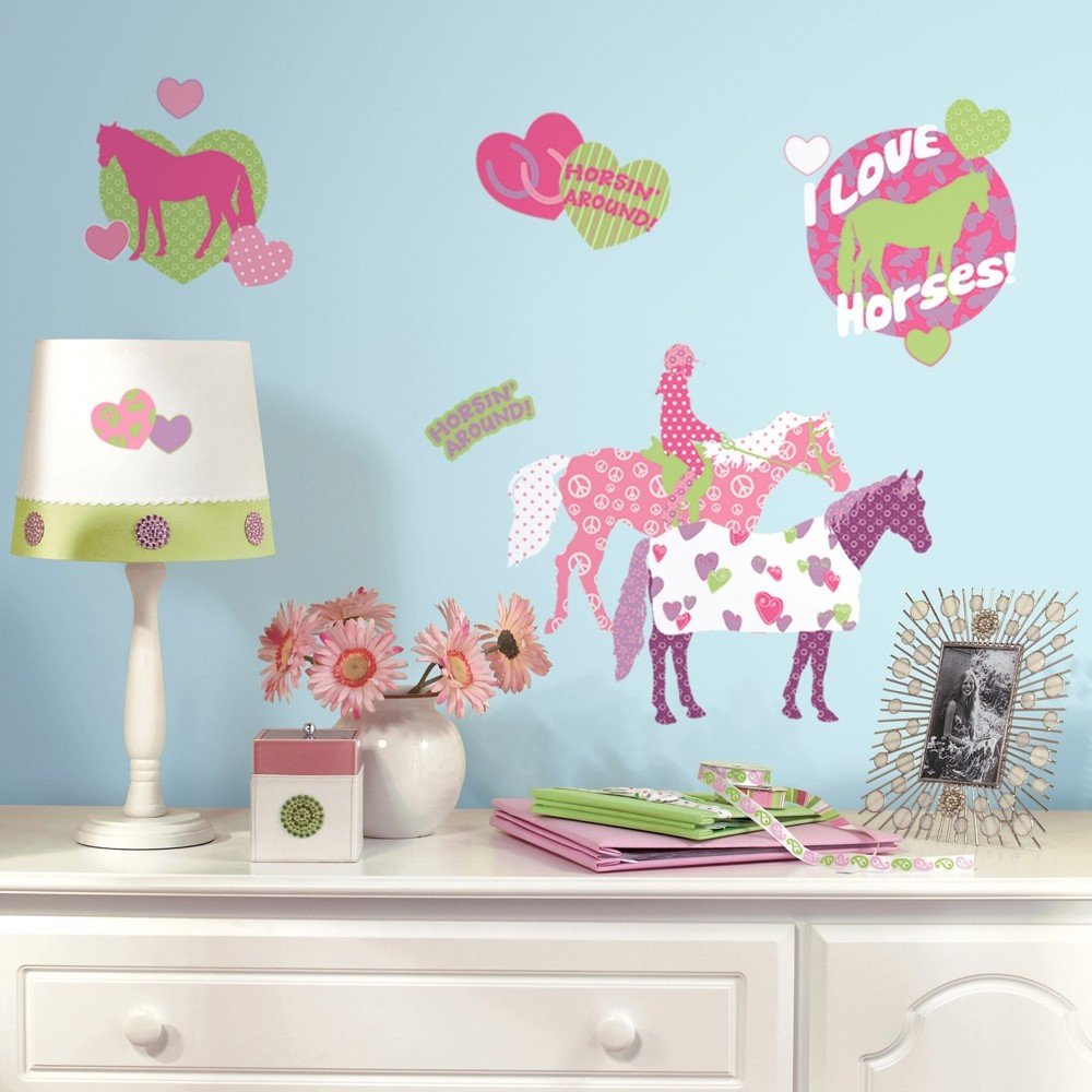 Wall Decor for Girls Bedroom New 44 New Horse Crazy Wall Decals Girls Horses Stickers Pink Bedroom Decor