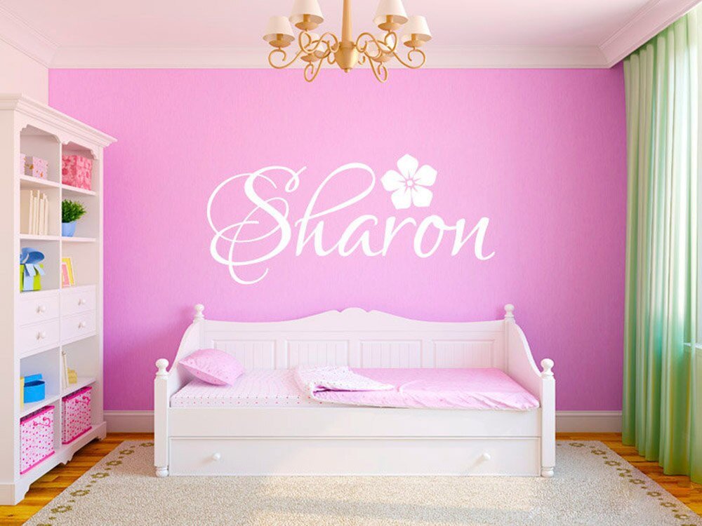 Wall Decor for Girls Room Fresh Personalized Custom Any Name Wall Stickers for Kids Rooms Nursery Decor Modern Flower Girl Name