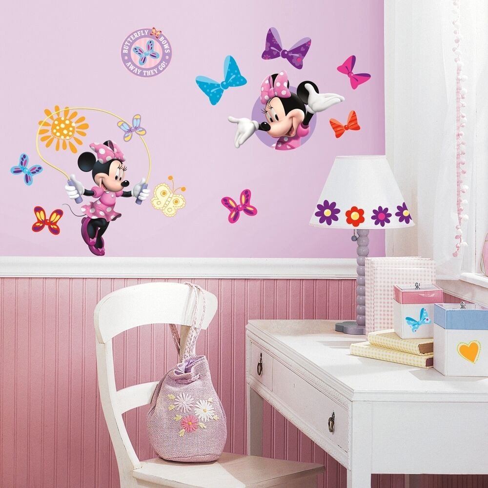 Wall Decor for Girls Room Luxury 33 New Minnie Mouse Bow Tique Wall Decals Disney Stickers Girls Pink Room Decor