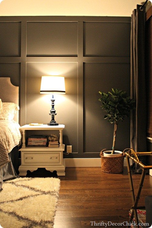 Wall Decor for Grey Walls Unique Dark Gray Accent Wall From Thrifty Decor Chick